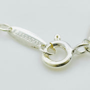 Tiffany Elsa Peretti 925 sterling silver and diamond by the yard pendant necklace