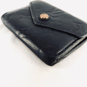 Louis Vuitton LV Monogram Empreinte black gold hardware Zoe trifold compact flap Wallet