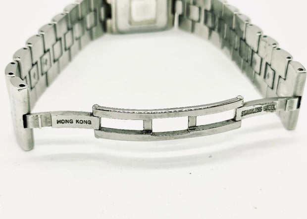 Givenchy quartz monogram bracelet black rectangular dial watch