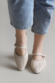 [Event Exclusive] Maeve Weaved Sandals (Ivory) - Our Daily Avenue