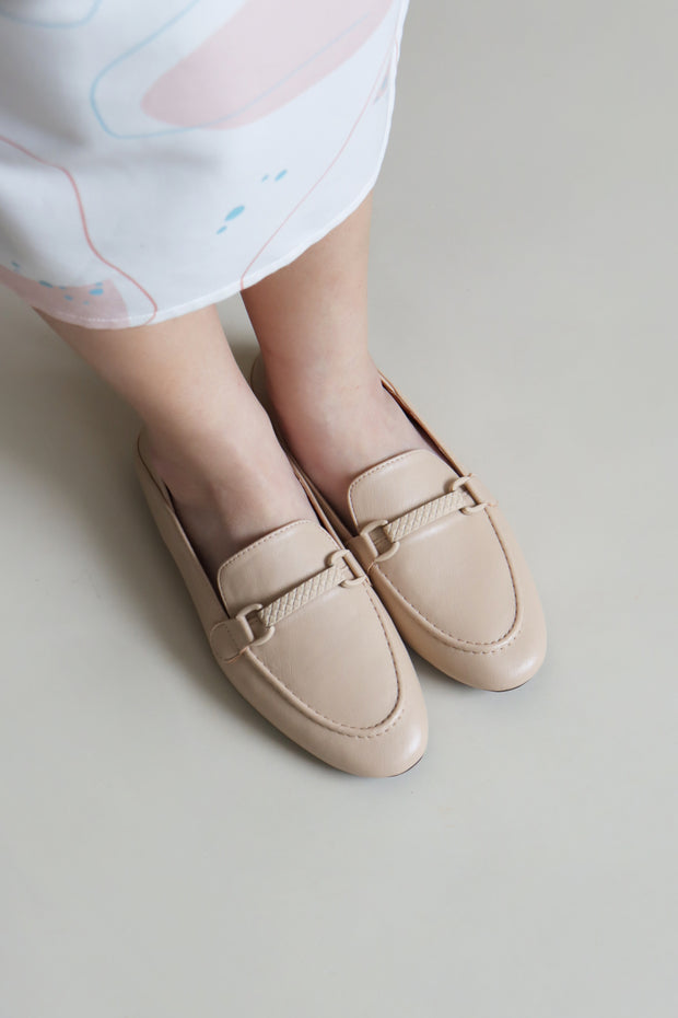 Riley Buckled Loafers (Hazelnut) - Our Daily Avenue