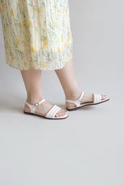 Ava Puffy Sandals (Ivory) - Our Daily Avenue