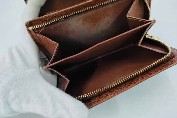 Louis Vuitton LV Monogram Portefeuille Tresor Bifold flap Wallet M61736 gold hardware