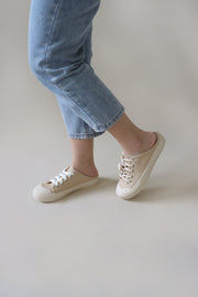 Quincy Sneakers Mules (Taupe) - Our Daily Avenue