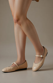 Haven Ballet Mary Janes (Nude Pink)