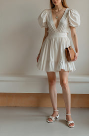 Linea Strappy Knots Heel Sandals (White)