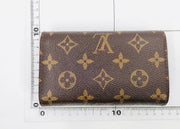 Louis Vuitton LV Monogram Portefeuille Tresor Bifold flap Wallet M61736 gold hardware