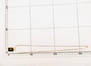 YSL pendant chain necklace, gold / black logo