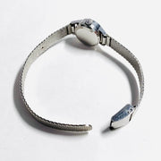 Vintage omega ladymatic automatic stainless steel white round dial watch