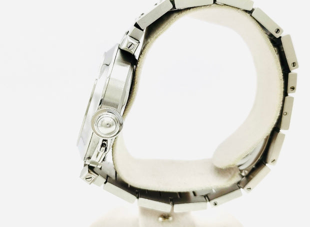 Vintage Cartier pasha de Cartier automatic stainless steel white dial watch