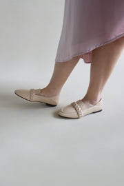 Edith Braided Loafers (Beige) - Our Daily Avenue