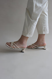 Ida Knot Heels (Ivory) - Our Daily Avenue