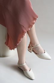 Tasha Workwear Sandals (Cream) - Our Daily Avenue