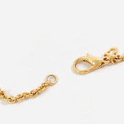 Christian Dior gold and charms logo charms necklace