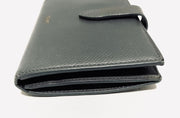 Celine medium grey and gold hardware strap compact bifold wallet
