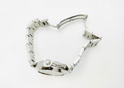 Vintage Cartier pasha de Cartier automatic stainless steel white dial watch