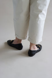 Iris Buckled Loafers (Black) - Our Daily Avenue