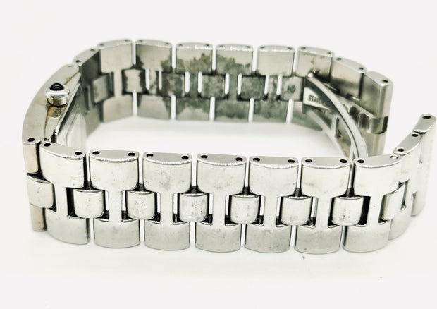 Givenchy quartz monogram bracelet black rectangular dial watch