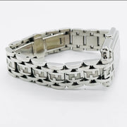 Fendi quartz monogram bracelet black rectangular dial watch