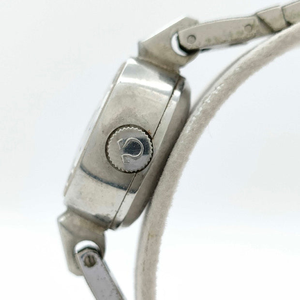 Vintage omega automatic de ville stainless steel white dial watch