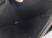 Louis Vuitton LV Monogram Empreinte black gold hardware Zoe trifold compact flap Wallet