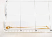 Christian Dior gold and charms logo charms necklace