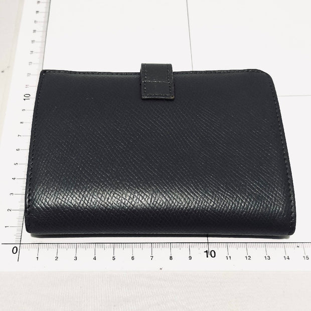 Celine medium grey and gold hardware strap compact bifold wallet