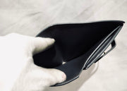 Celine medium grey and gold hardware strap compact bifold wallet