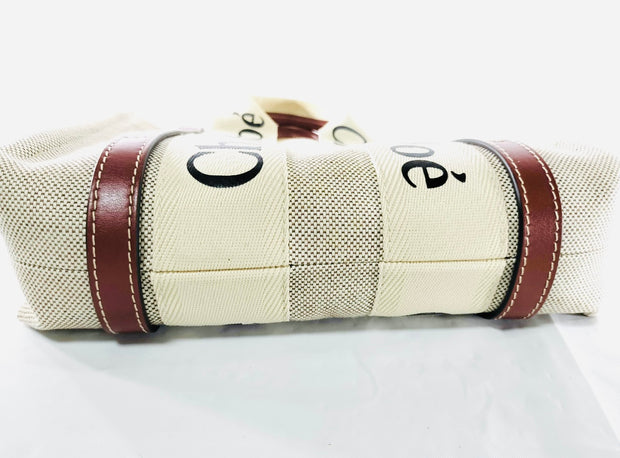 Chloe woody classic logo small tote bag with strap