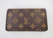 Louis Vuitton LV Monogram Portefeuille Tresor Bifold flap Wallet M61736 gold hardware