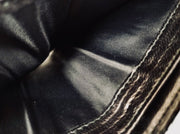 Lady Dior Black bifold Compact wallet, silver hardware, patent leather