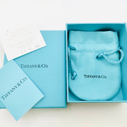 Tiffany Elsa Peretti 925 sterling silver and diamond by the yard pendant necklace