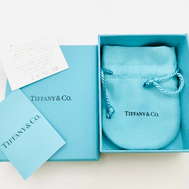 Tiffany Elsa Peretti 925 sterling silver and diamond by the yard pendant necklace