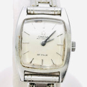 Vintage omega automatic de ville stainless steel white dial watch