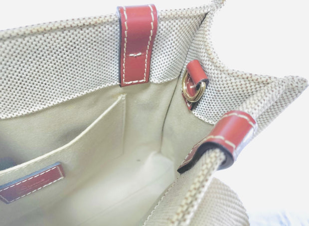 Chloe woody classic logo small tote bag with strap