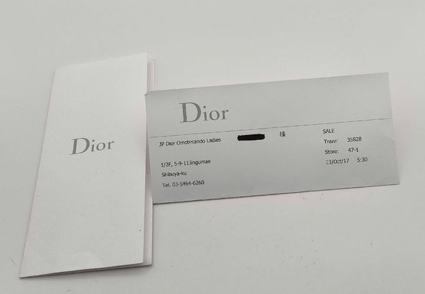 Dior Jadior aged gold hardware logo black choker necklace