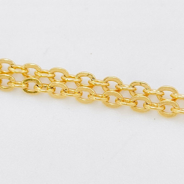 Christian Dior gold and crystals heart logo pendant necklace