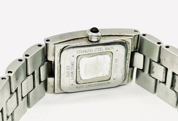 Givenchy quartz monogram bracelet black rectangular dial watch