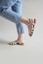 Bella Intertwine Sandals (Light Beige) - Our Daily Avenue