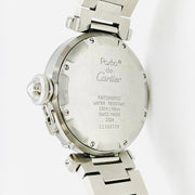 Vintage Cartier pasha de Cartier automatic stainless steel white dial watch