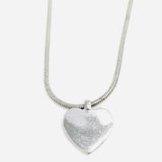 Christian Dior vintage adjustable silver crystals heart logo pendant necklace