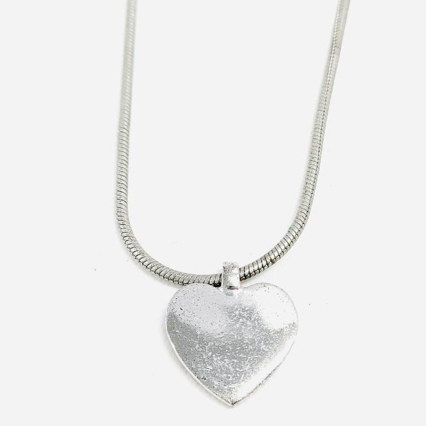 Christian Dior vintage adjustable silver crystals heart logo pendant necklace