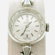 Vintage omega automatic de ville stainless steel white dial watch