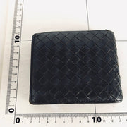 Bottega Veneta dark brown compact bifold wallet
