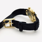 Christian Dior vintage bagira black round dial quartz watch