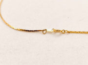 YSL pendant chain necklace, gold / black logo