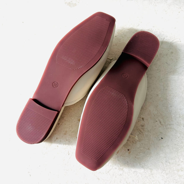 Cove Ribbon Bow Mule (Ivory White)