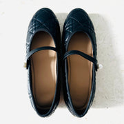Haven Ballet Mary Jane Flats (Black)