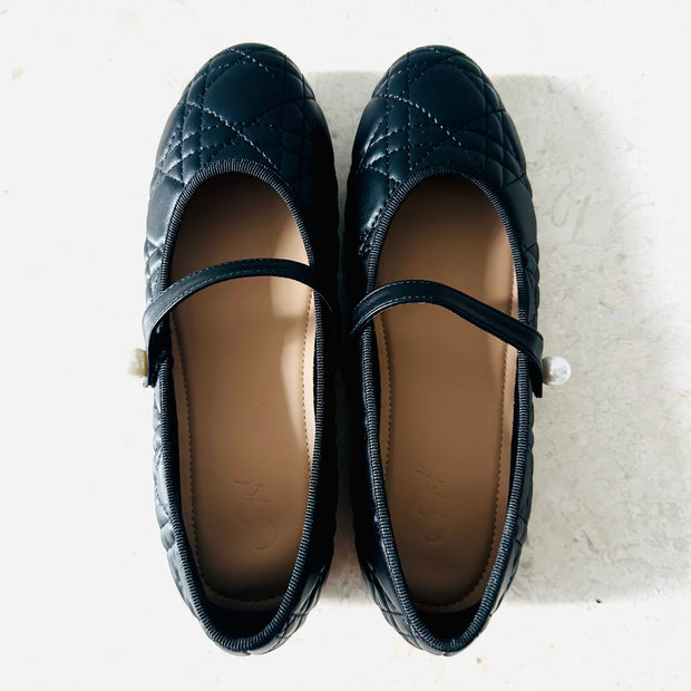 Haven Ballet Mary Jane Flats (Black)