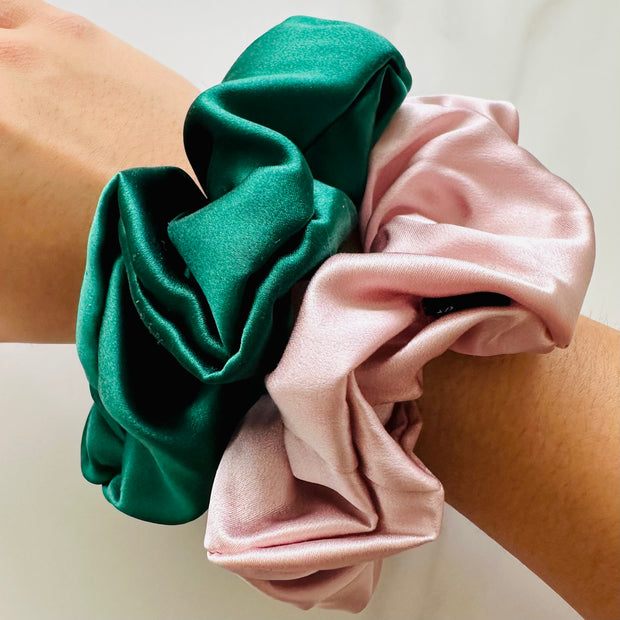 TSM- 100% Mulberry Silk Oversized Scrunchie 6cm (XL) K-style